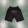 Black Alcatraz Logo Shorts Black